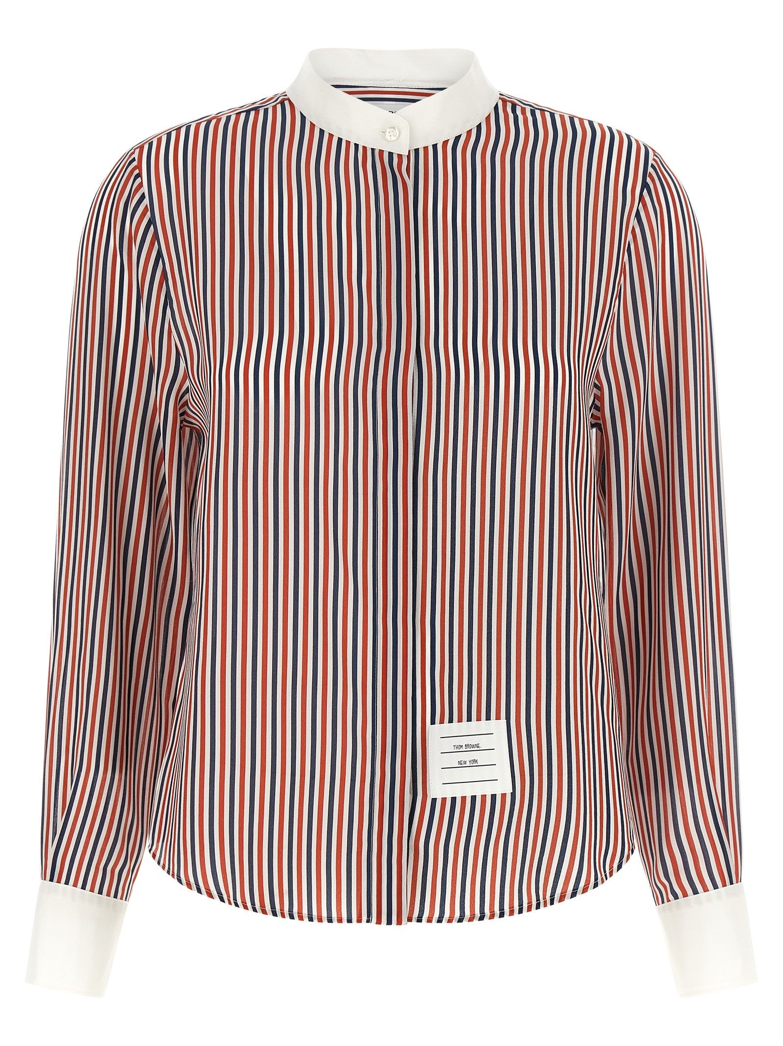 Thom Browne Removable Lavallière Collar Shirt Gold