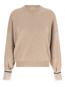 Brunello Cucinelli Removable Monile Cuffs Beige