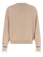 Brunello Cucinelli Removable Monile Cuffs Beige, view 3