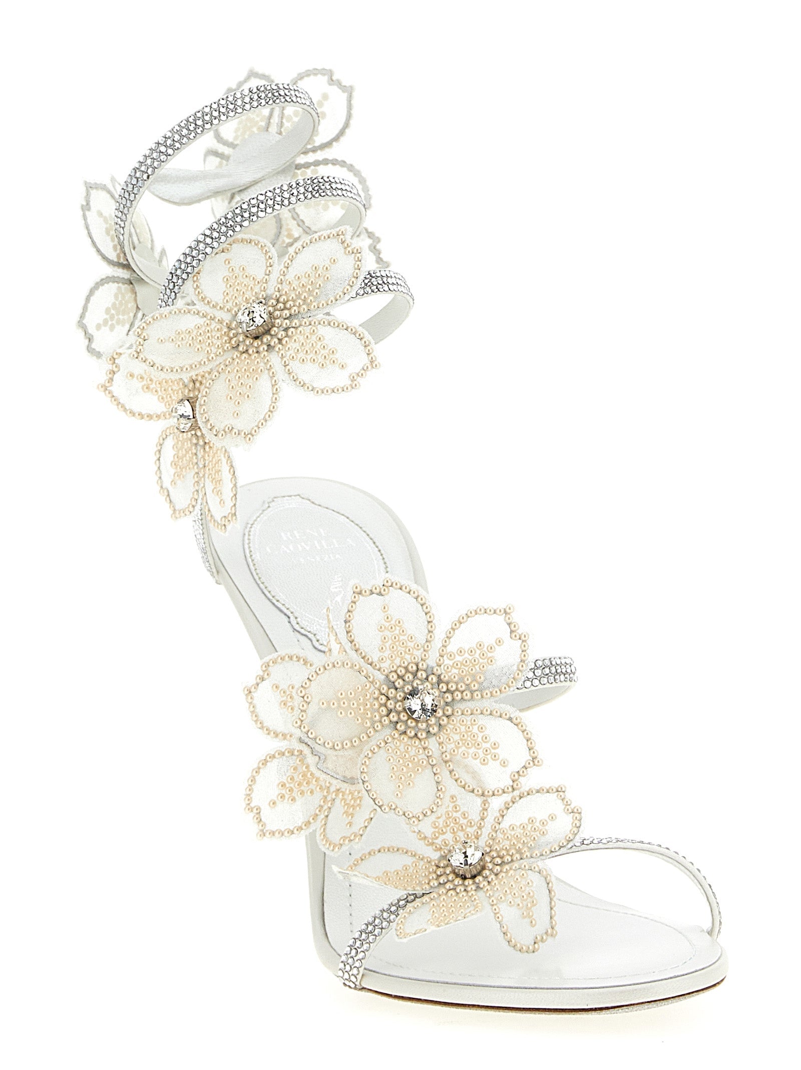 RENÉ CAOVILLA - RENÉ CAOVILLA - ’Peach Flower’ sandals - Women’s Shoes