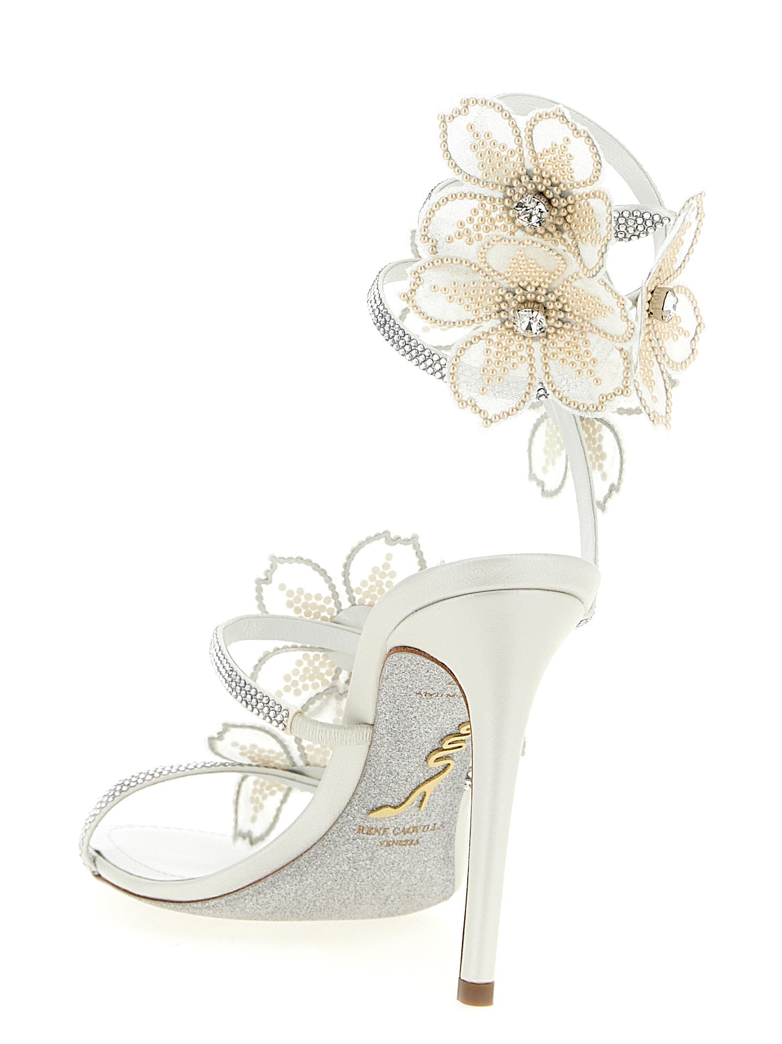 RENÉ CAOVILLA - RENÉ CAOVILLA - ’Peach Flower’ sandals - Women’s Shoes