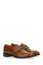 Rene Caovilla Women's Leather Loafer Beige, view 2