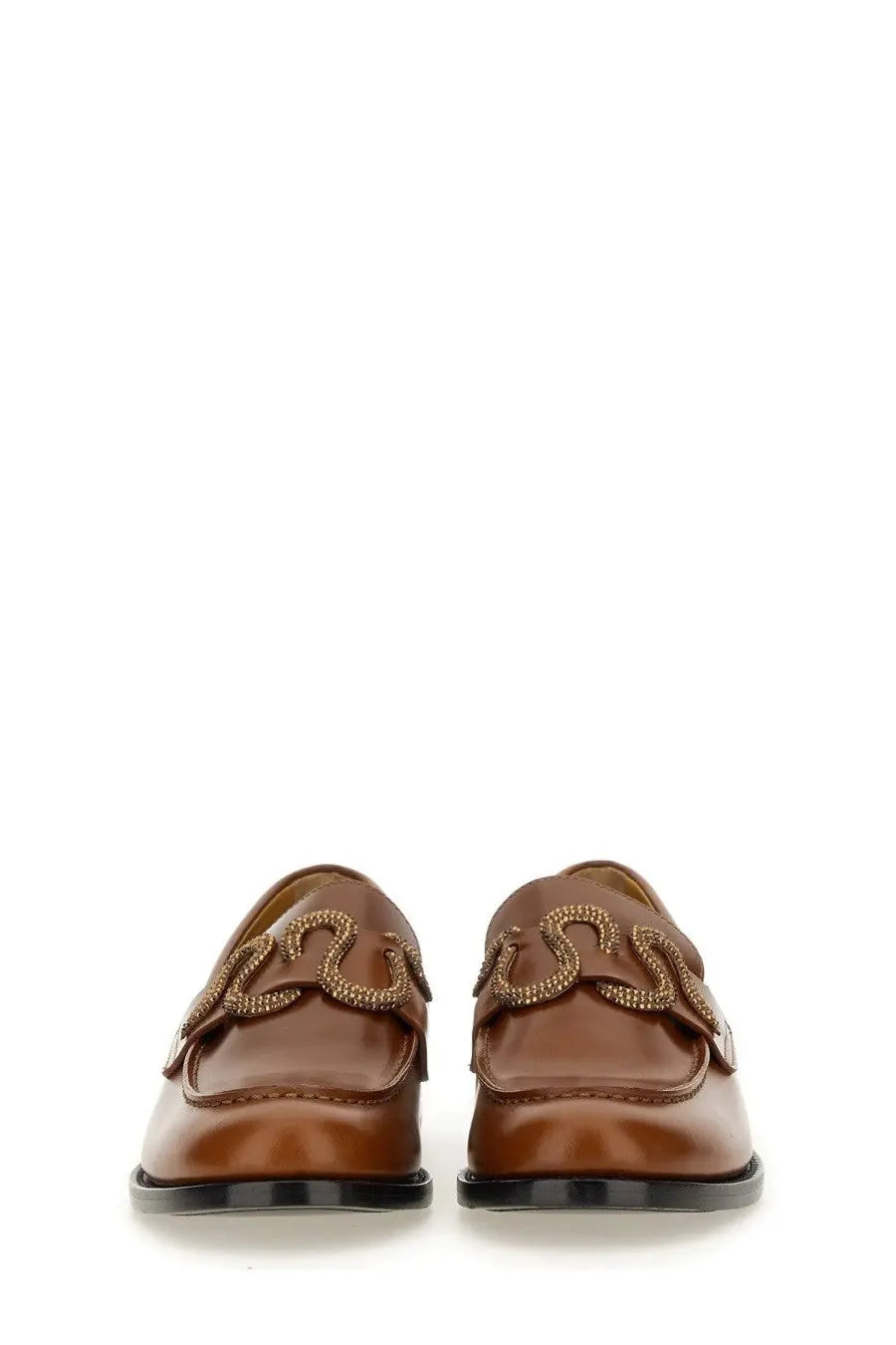 Rene Caovilla Women's Leather Loafer Beige, view 4