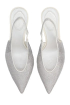Rene Caovilla Women's Slingback Jinny Silver, view 5