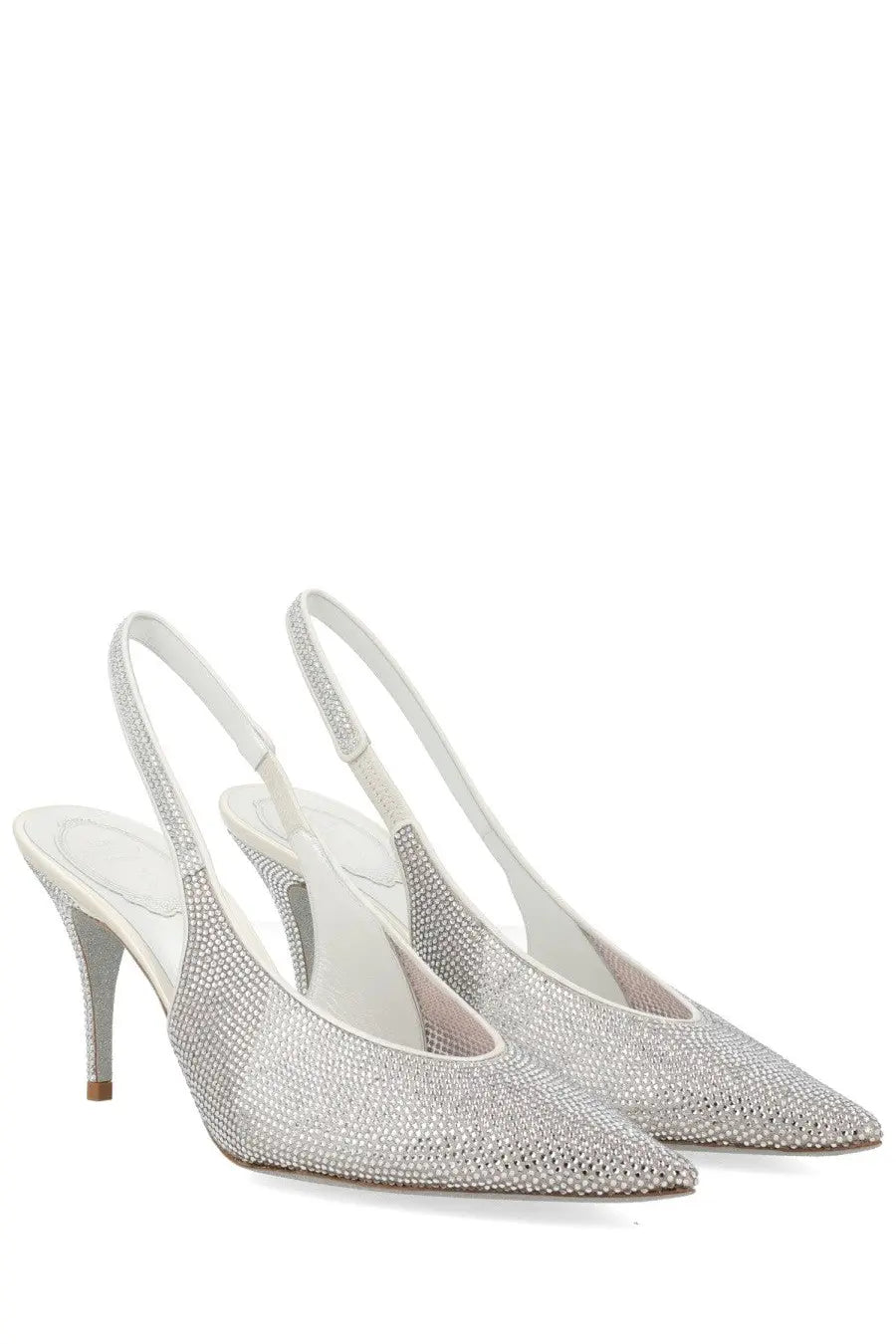 Rene Caovilla Women's Slingback Jinny Silver, view 2
