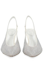 Rene Caovilla Women's Slingback Jinny Silver, view 3