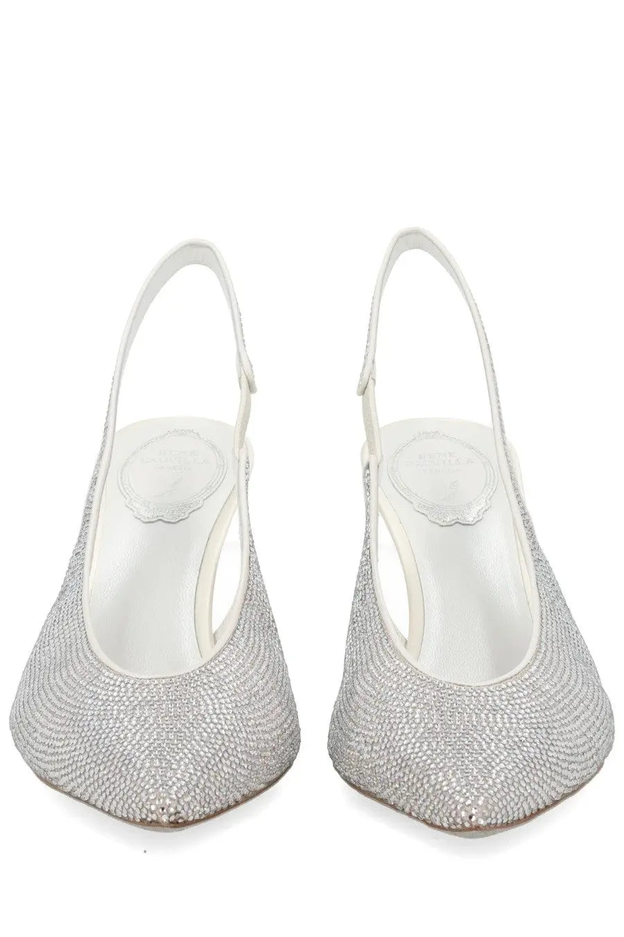 Rene Caovilla Women's Slingback Jinny Silver, view 3