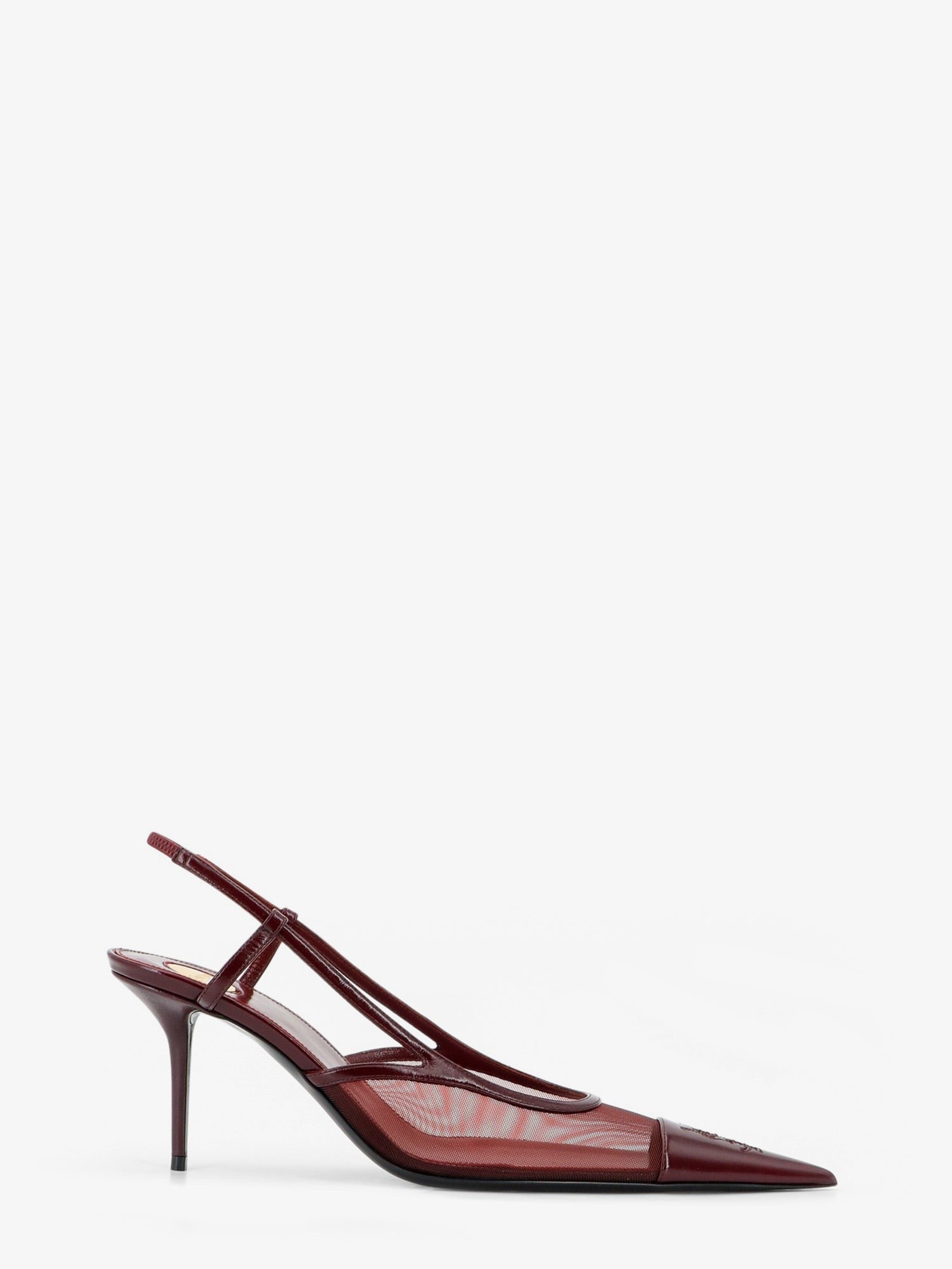 Saint Laurent Women's Renée Mesh Pump Red