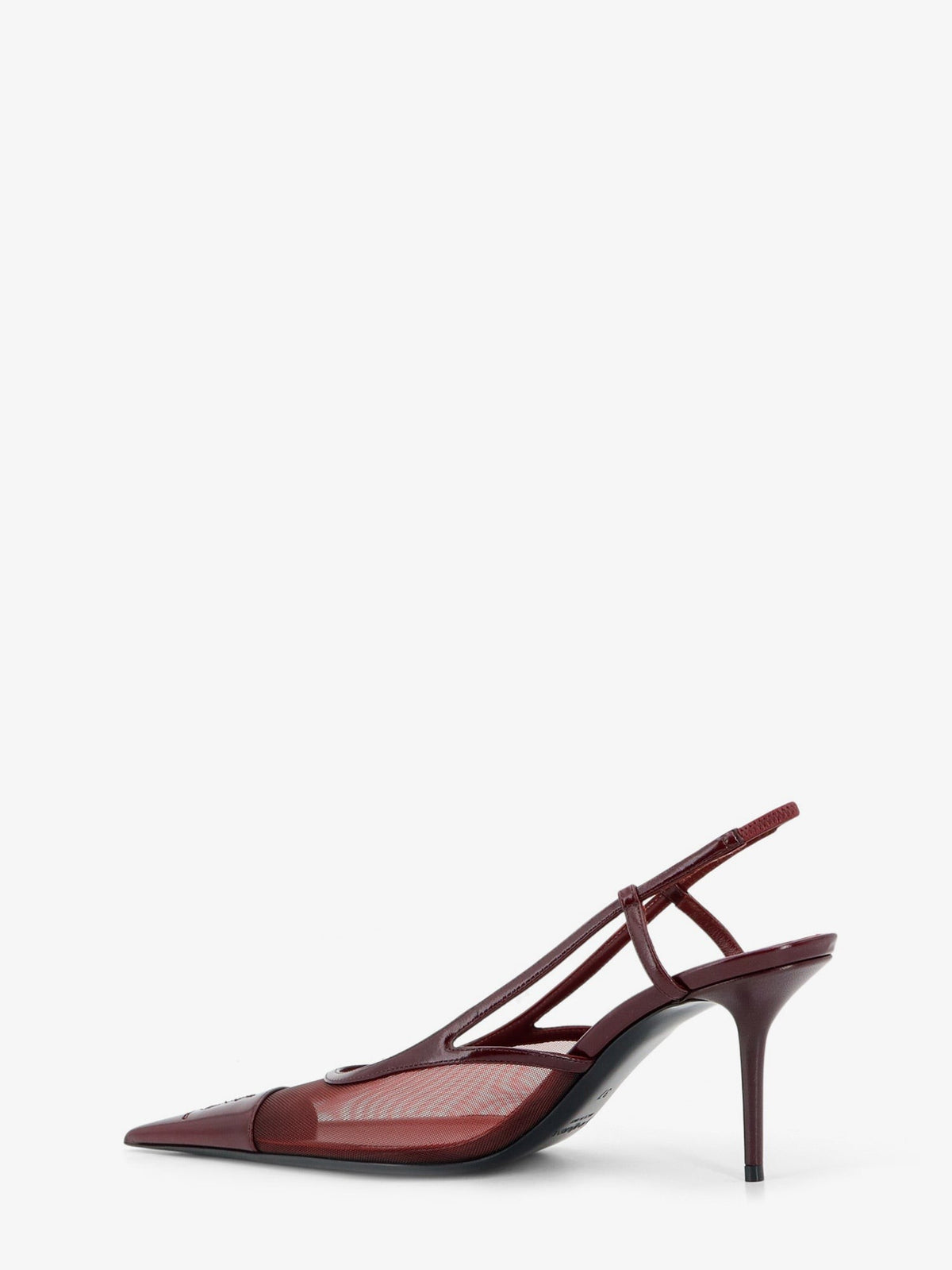 Saint Laurent Women's Renée Mesh Pump Red, view 3