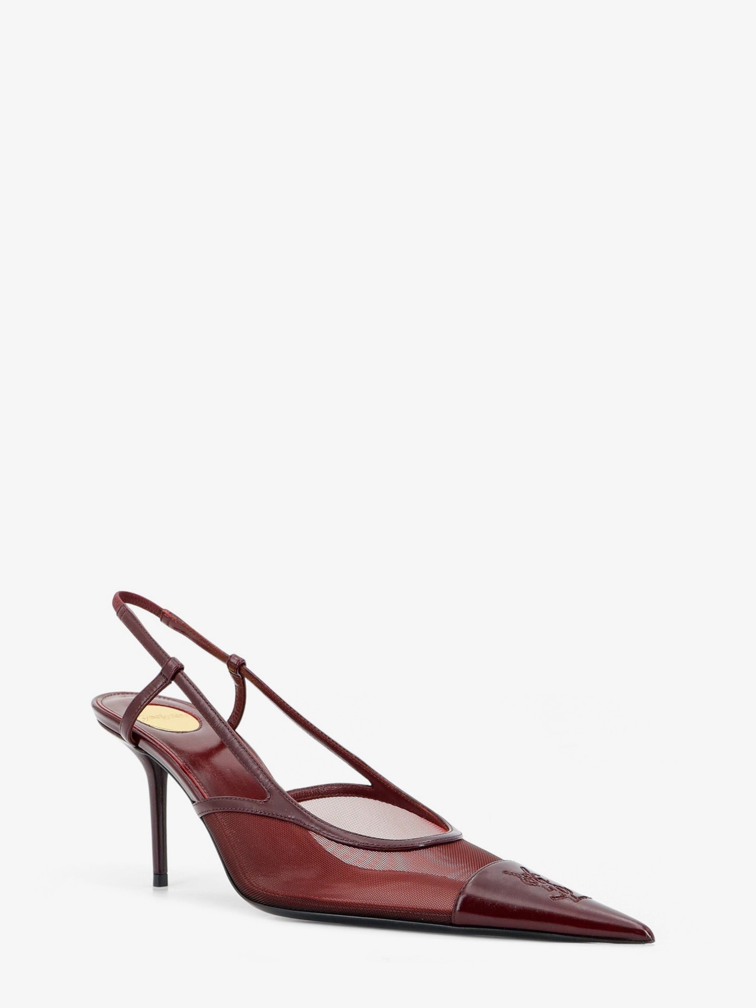 Saint Laurent Women's Renée Mesh Pump Red