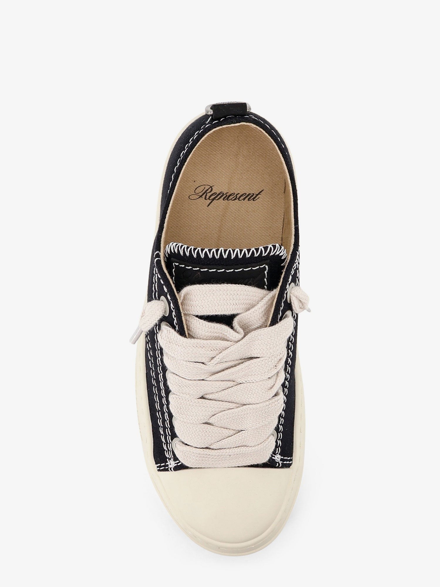 Represent Men's Rep Cap Canvas Sneakers Black