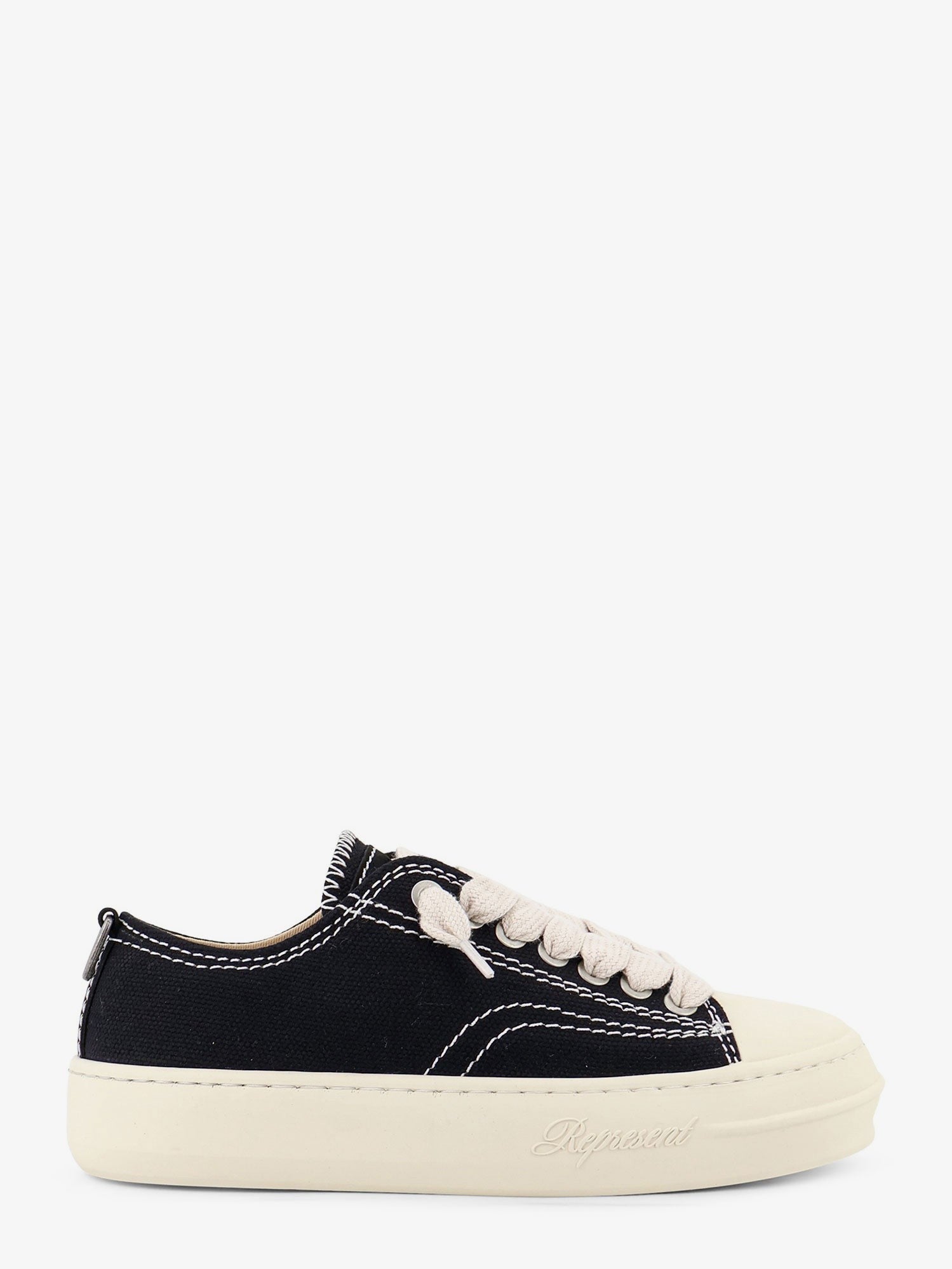 Represent Men's Rep Cap Canvas Sneakers Black