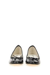 Repetto women’s ballerina camille black black patent leather ballet flats with small bow at the front