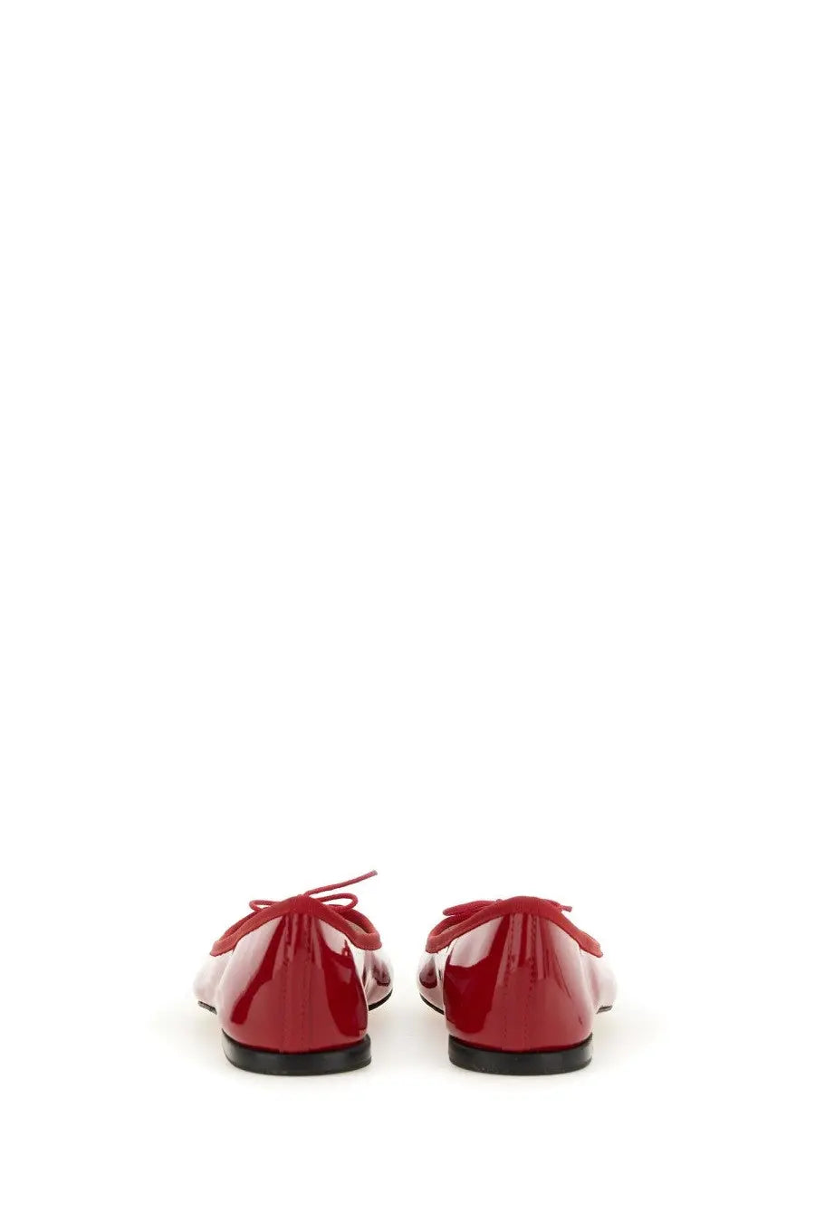 Repetto women’s ballerina cendrillon red patent leather ballet flats with matching ribbon ties for elegant wear