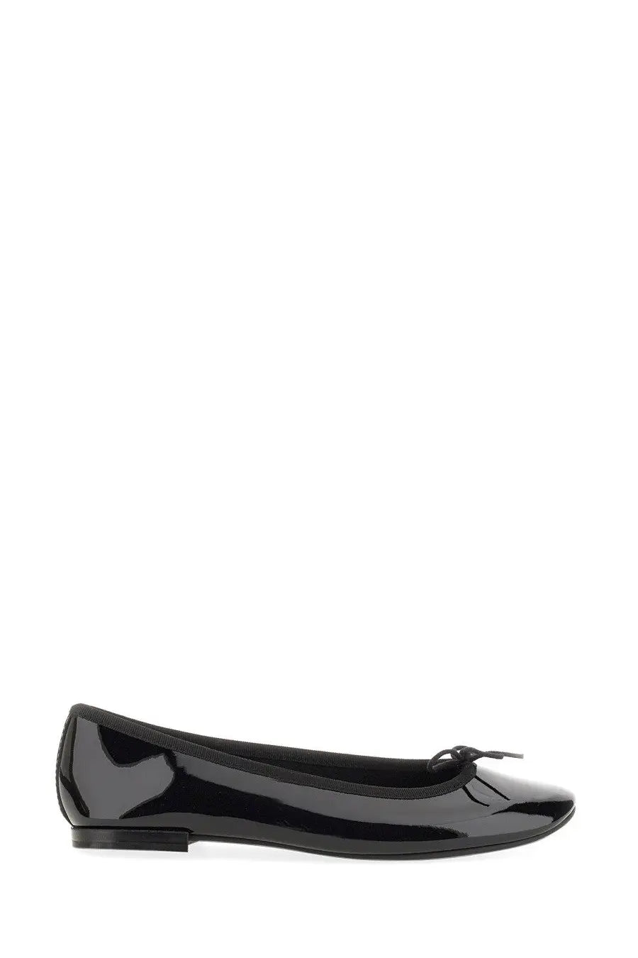 Repetto women’s ballerina lili black black patent leather ballet flat with small bow at the toe