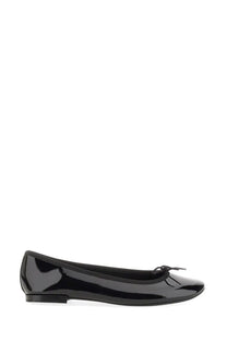 Repetto women’s ballerina lili black black patent leather ballet flat with small bow at the toe