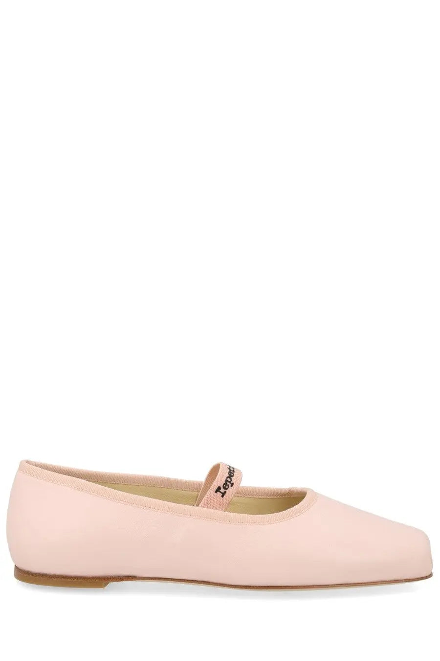 Repetto women’s ballerina lisbeth blue soft pink ballet flat with sleek minimalist design and subtle brand strap