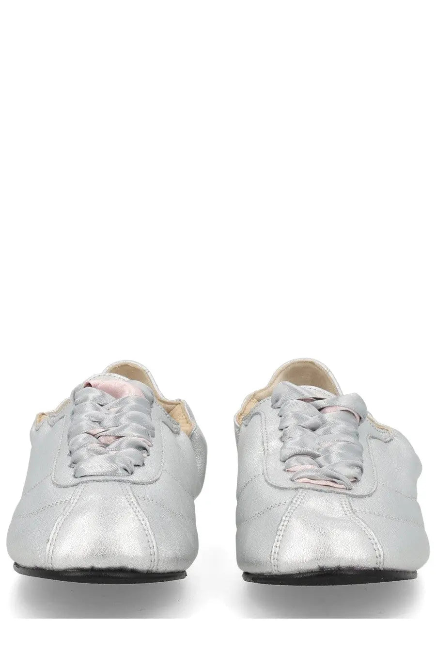 Repetto Women's Sneaker Tennis Silk Silver, view 3