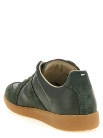 Maison Margiela Replica Leather Sneakers Green