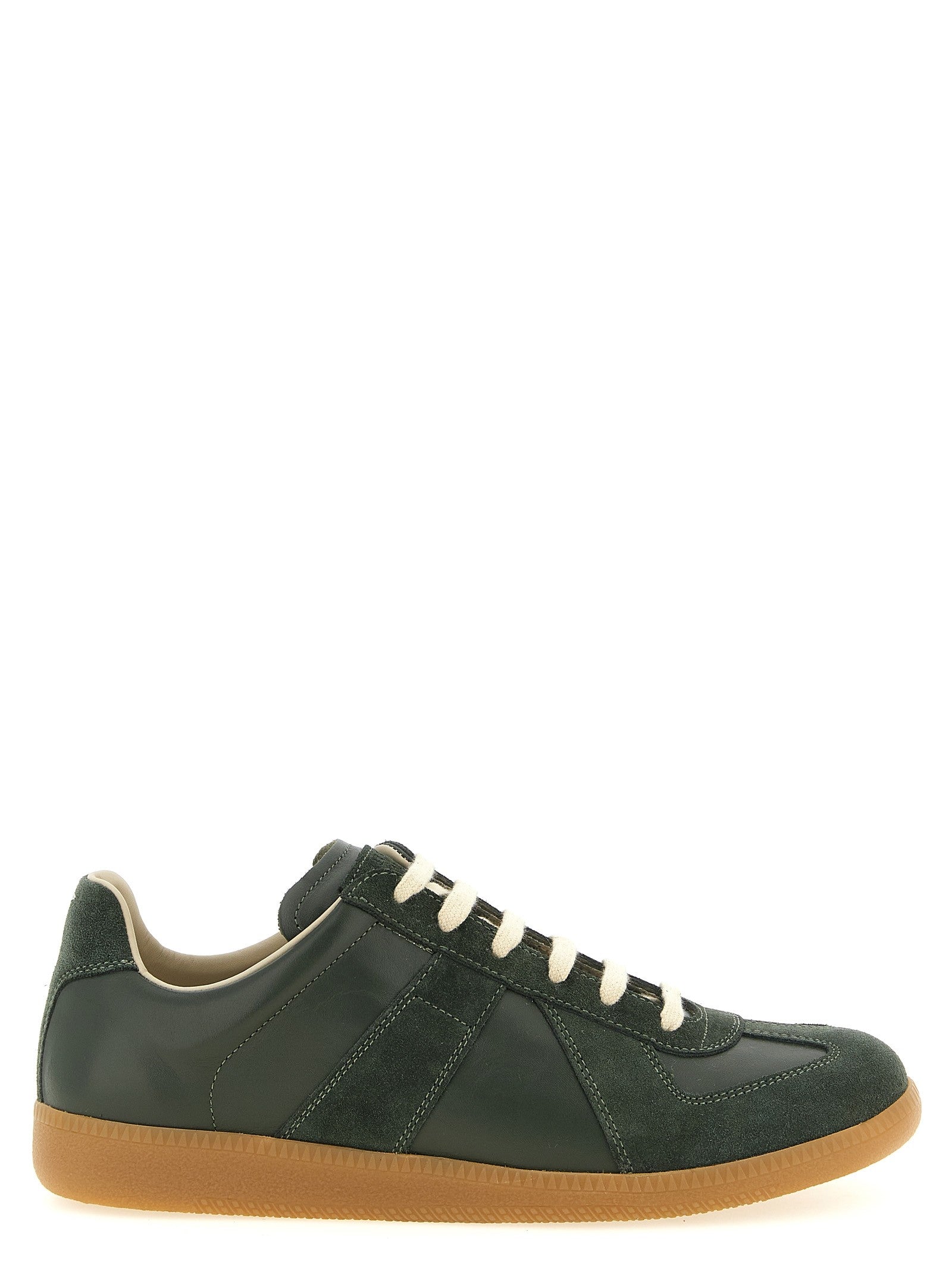 Maison Margiela Replica Leather Sneakers Green