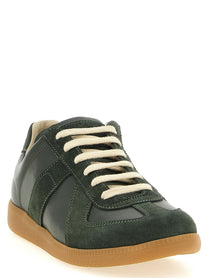 Maison Margiela Replica Leather Sneakers Green