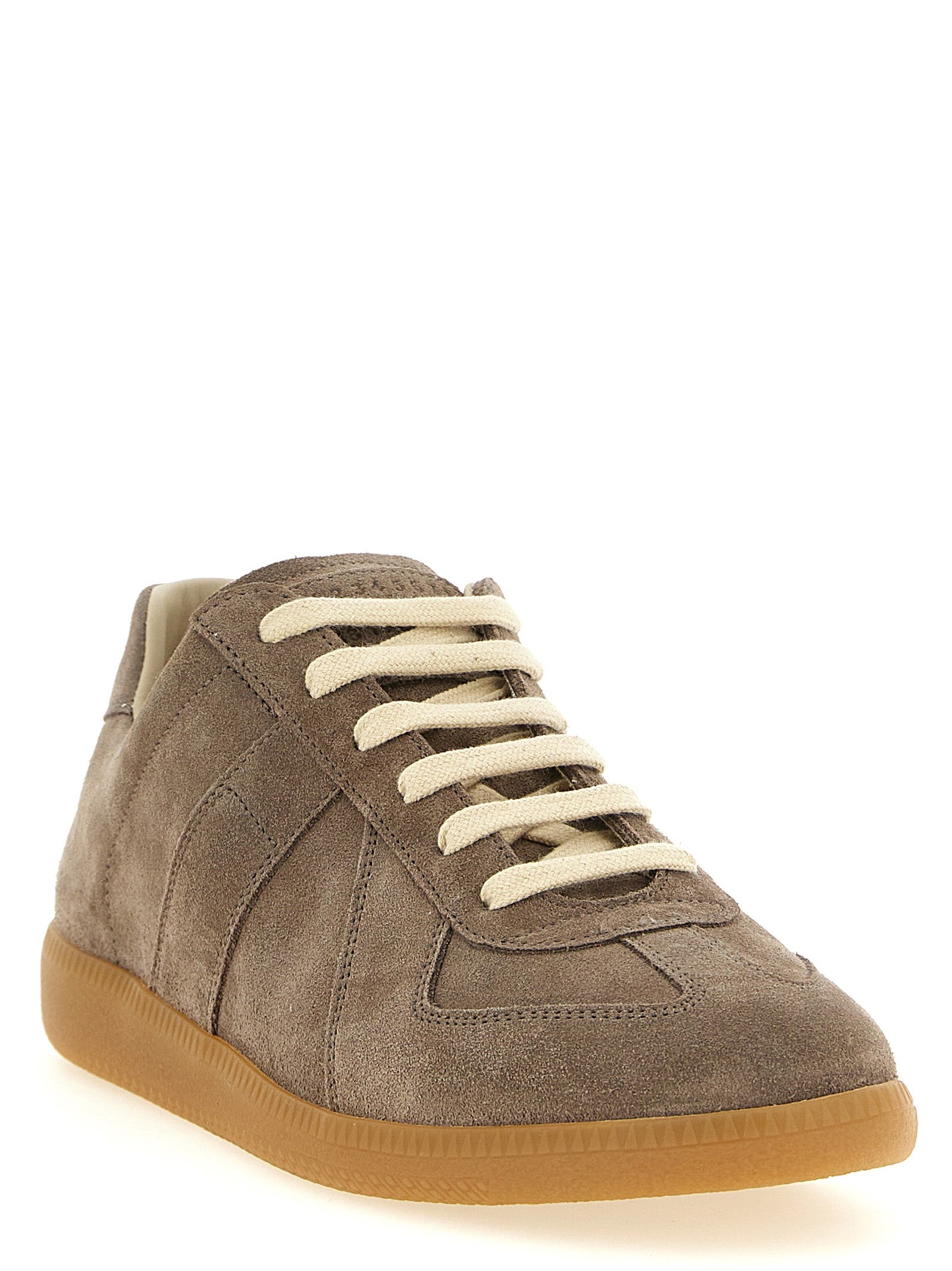 Maison Margiela Replica Suede Sneakers Beige