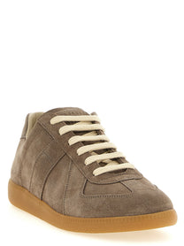 Maison Margiela Replica Suede Sneakers Beige