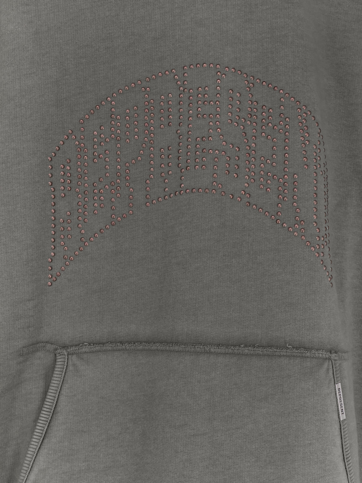 Represent Men's Represent Embellished Hoodie Cotton Sweatshirt Black, view 3