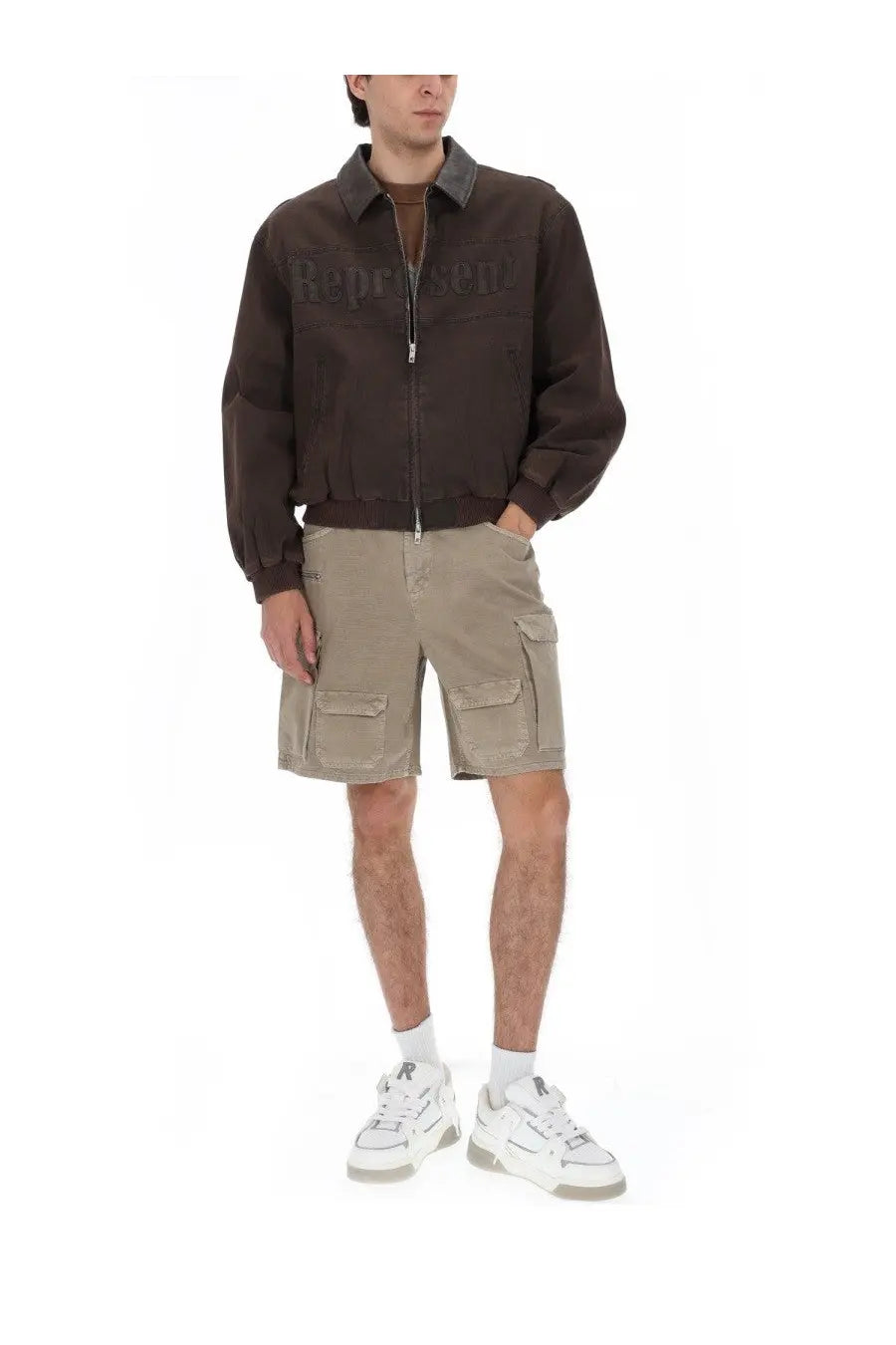 Represent Men's Shorts Cargo Beige, view 2
