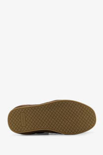 Brown leather reversal sneaker with textured diamond pattern rubber sole from represent men’s suede and nubuck sneakers brown
