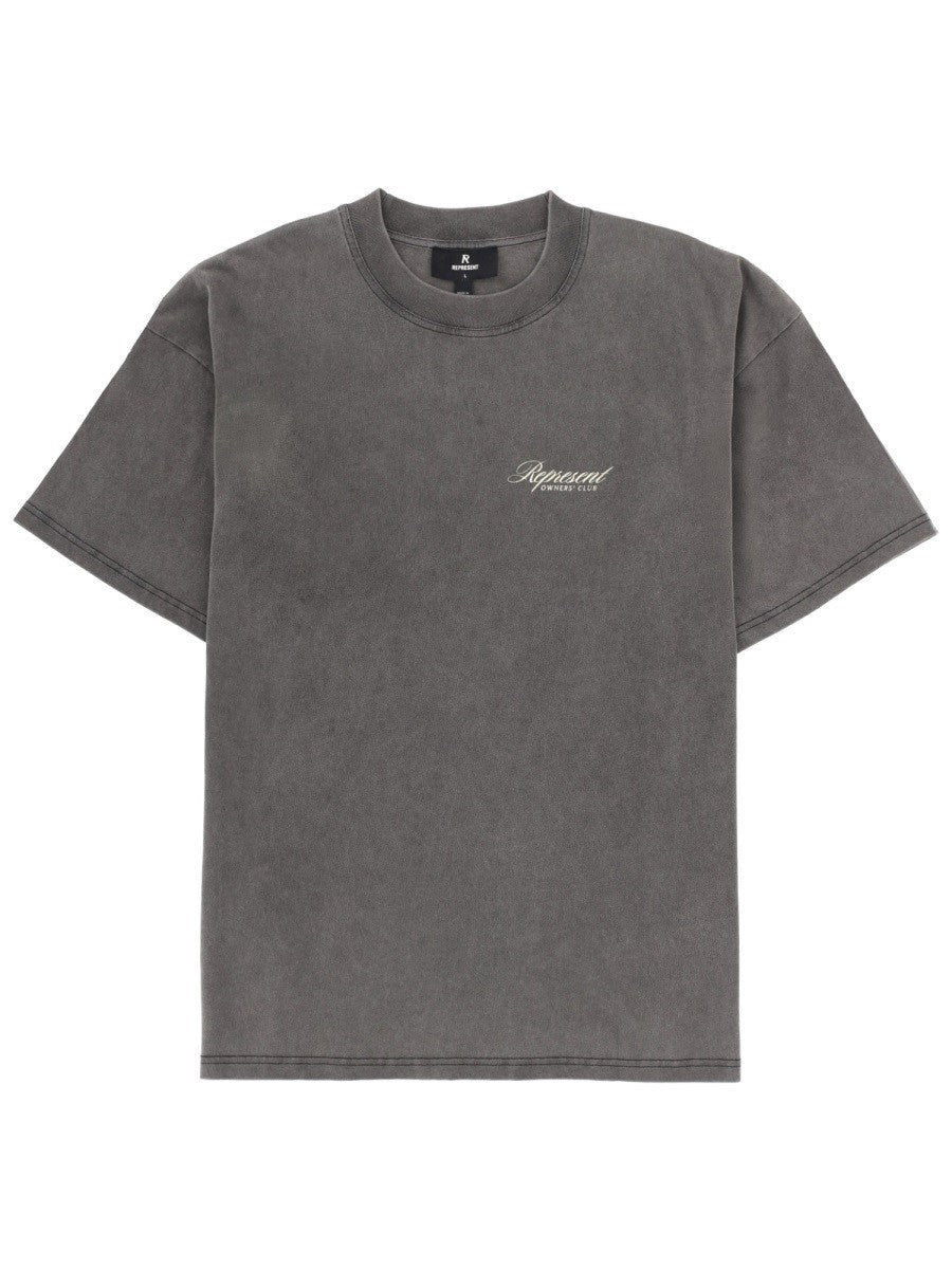 Represent Men's Represent Owners Club Script Shirt Grey