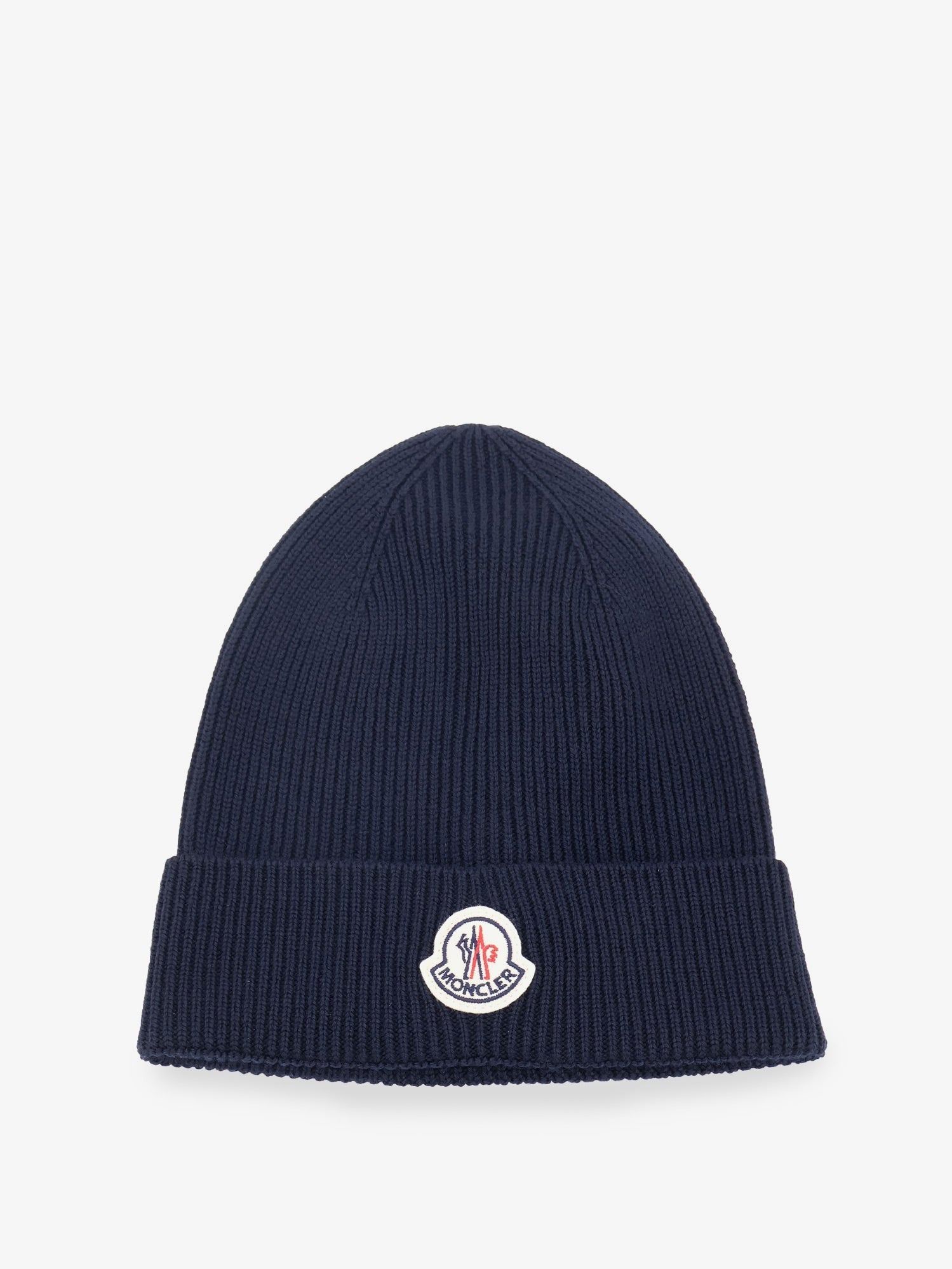 Moncler Men's Wool Beanie Blue
