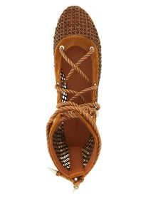 Kiko Kostadinov Reticella Ankle Boots Brown