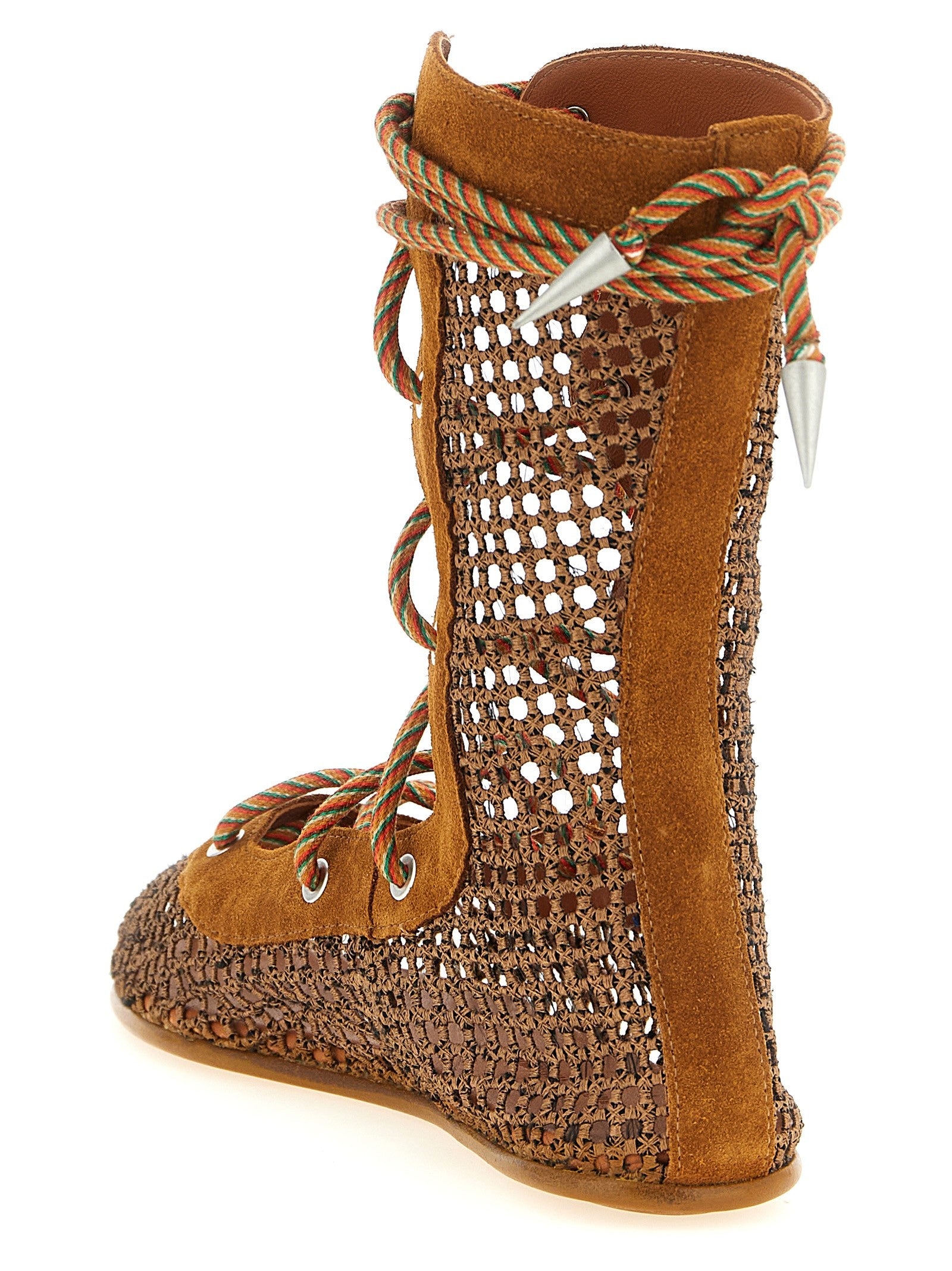 Kiko Kostadinov Reticella Ankle Boots Brown