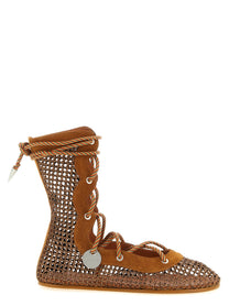 Kiko Kostadinov Reticella Ankle Boots Brown