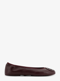 Tory Burch Women's Reva Travel Ballet Ballerinas DARKCARMINE
