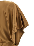 Norma Kamali Reverse Obie Dress Beige, view 4