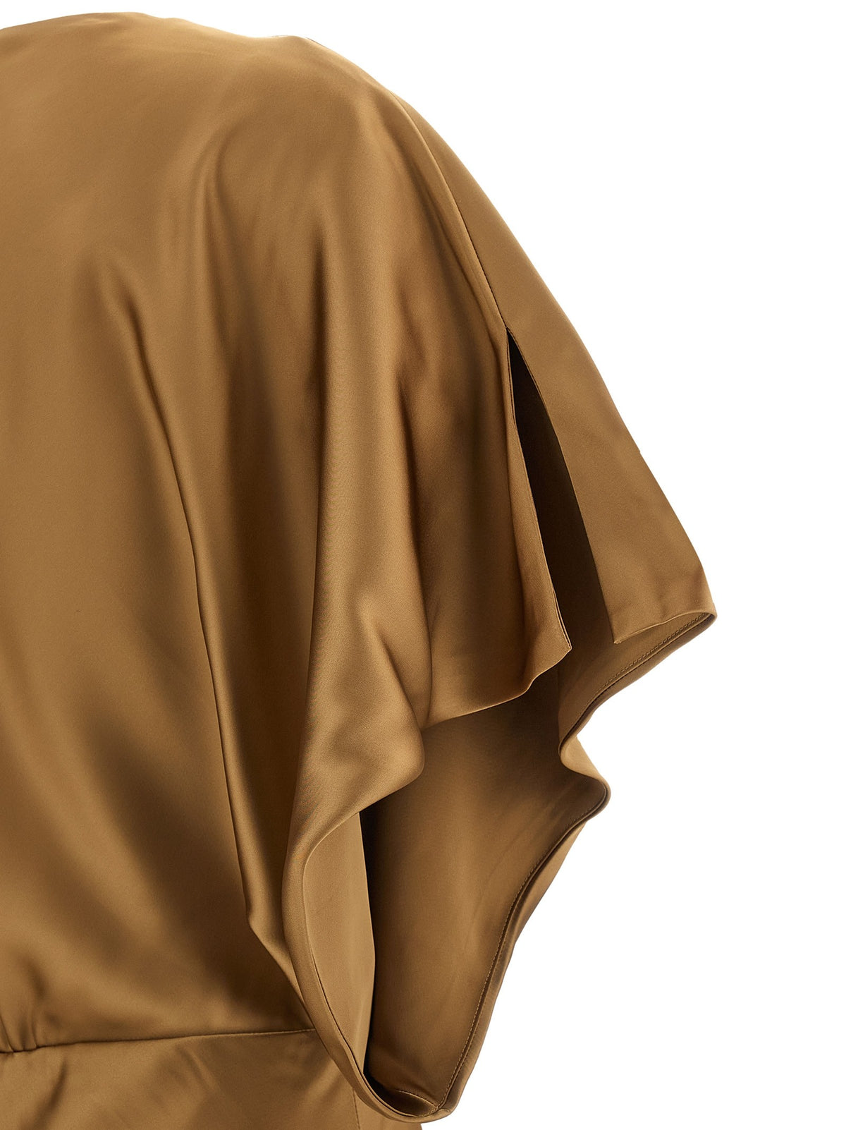 Norma Kamali Reverse Obie Dress Beige, view 4
