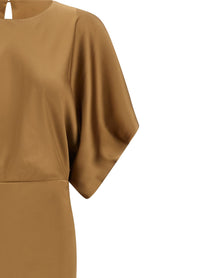 Norma Kamali Reverse Obie Dress Beige, view 3