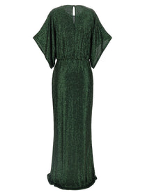 Norma Kamali Reverse Obie Dress Green, view 2