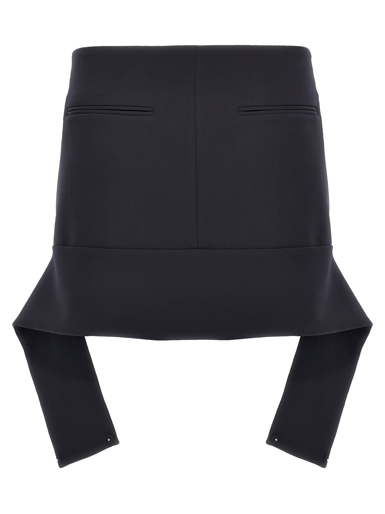 courrèges Reversed Belt Mini Skirt Blue