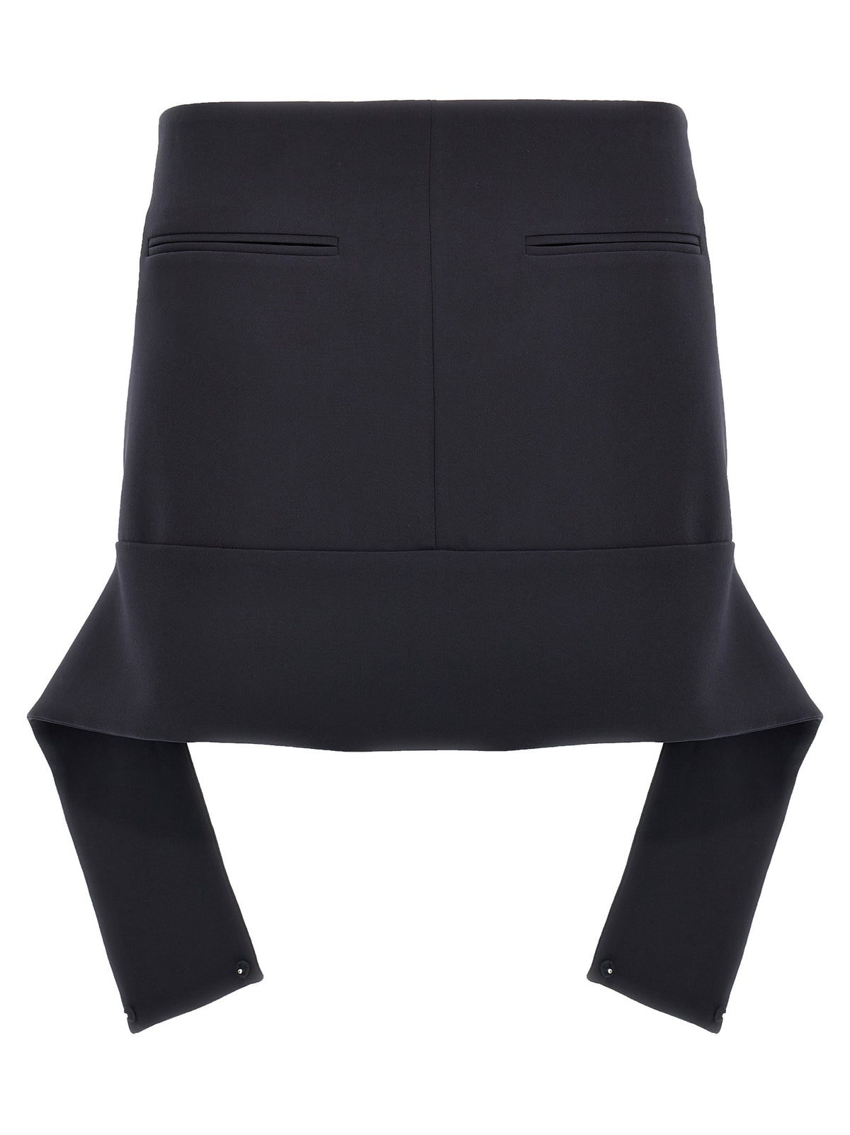 courrèges Reversed Belt Mini Skirt Blue