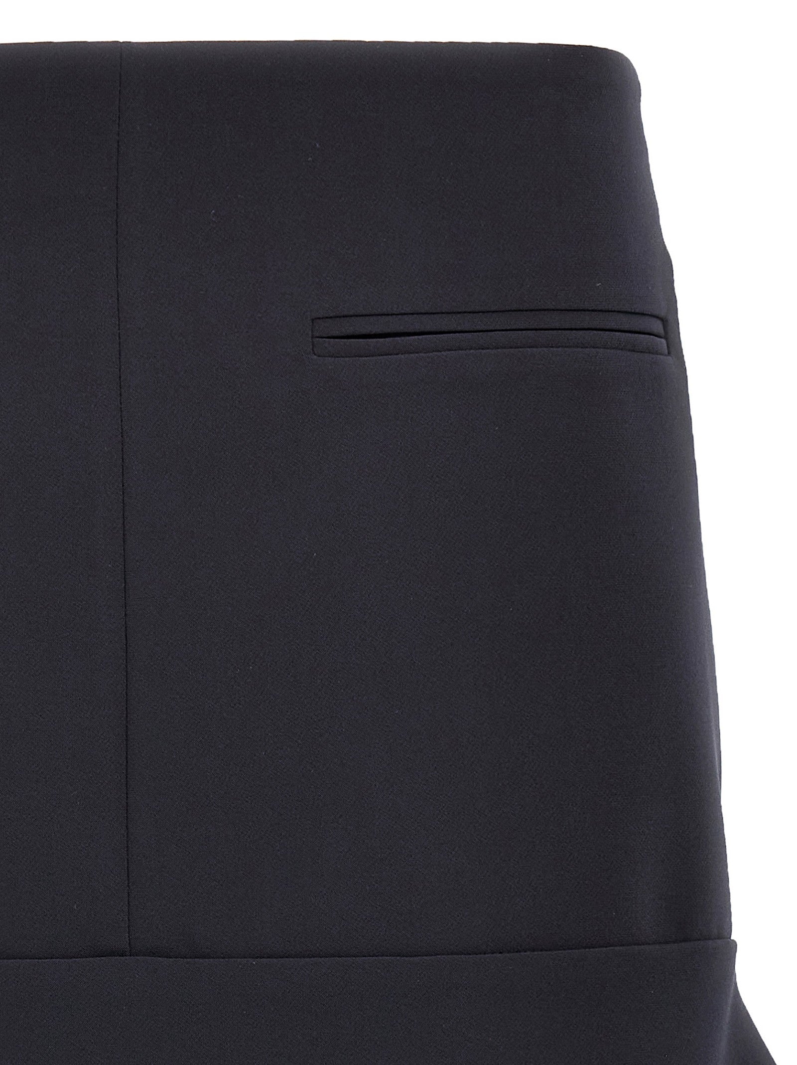 courrèges Reversed Belt Mini Skirt Blue