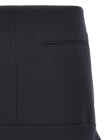 courrèges Reversed Belt Mini Skirt Blue