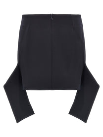 courrèges Reversed Belt Mini Skirt Blue