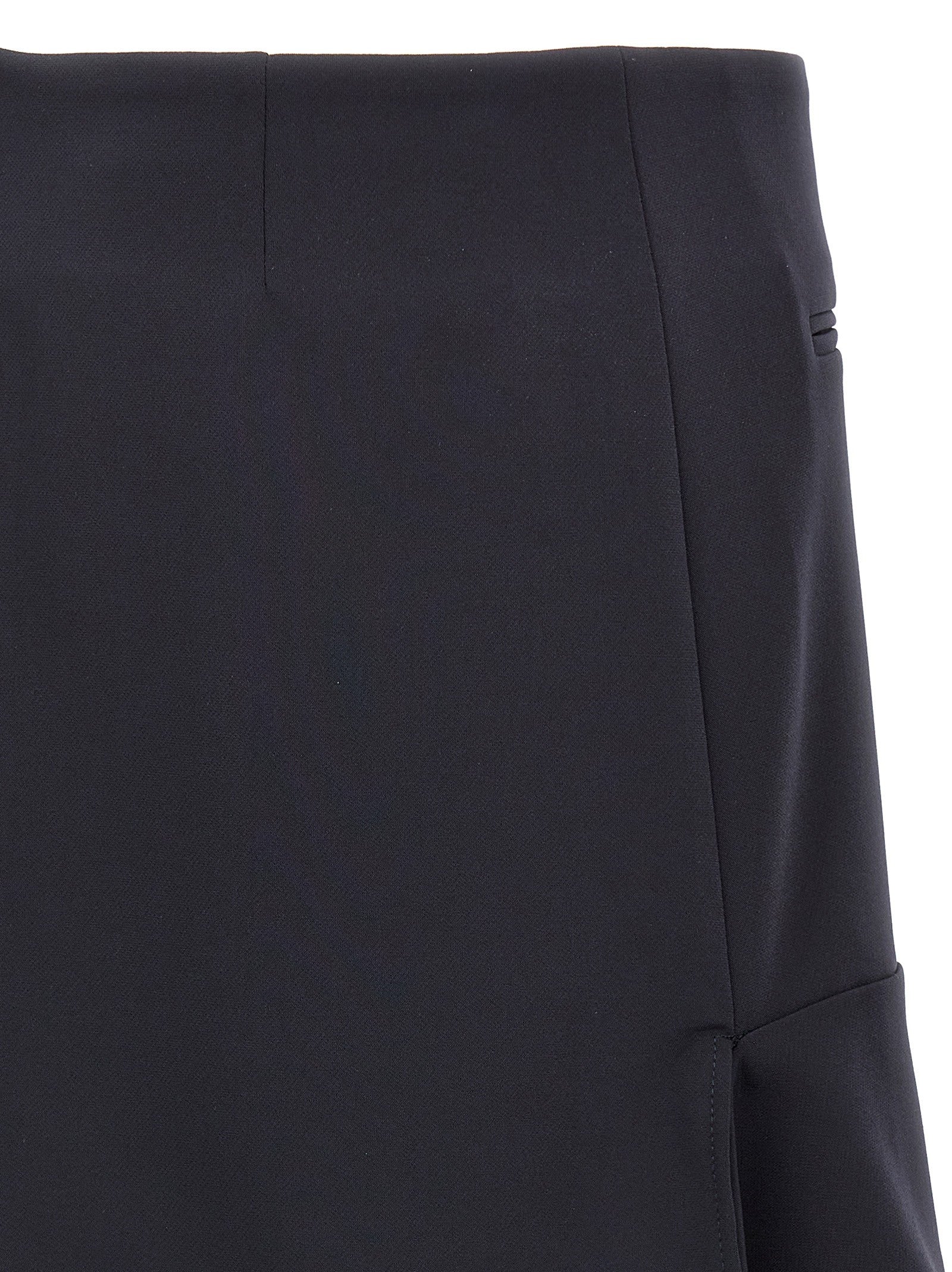 courrèges Reversed Belt Mini Skirt Blue