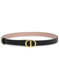 Dior Women's Reversible Belt Montaigne Black