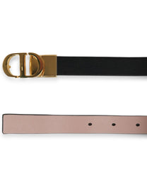 Dior Women's Reversible Belt Montaigne Black