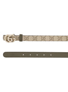 Gucci Women's Reversible Belt GG Marmont Brown, view 2