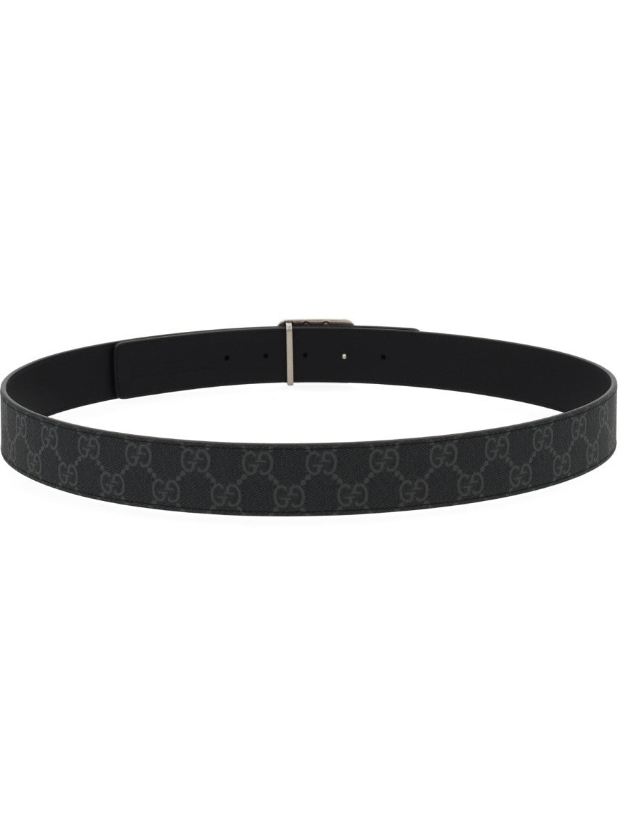 Gucci Men's Reversible Belt GG Marmont Black